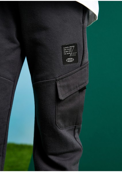 04-10 Yaş Erkek Çocuk Mayoral Antrasit Kargo Pantolon - Antrasit indirimleri