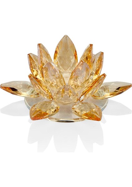 Seta Kristal Lotus Mumluk Amber 15*15*7,5 cm