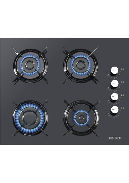 Antrasit 2'li Ankastre Cam Set (DA6-835 + KO-40TAHDF)