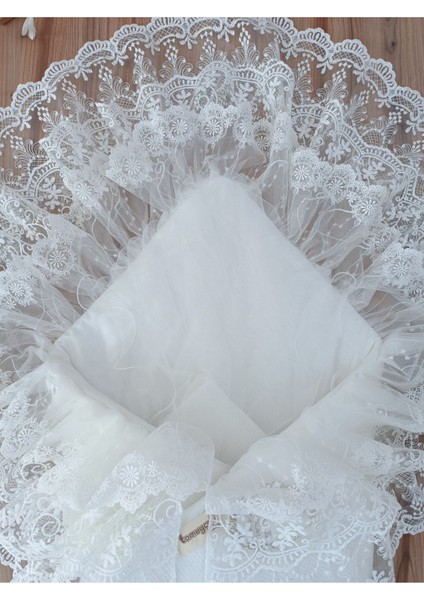 Dantelli Bebek Battaniyesi Pamuklu Doğal Uyku Kundağı Hediyelik Yenidoğan Mevlütlük fırsatları