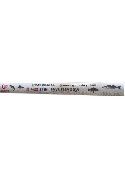 Ayyurt Balık Metre 105 cm Branda Islanmaz Yırtılmaz (10 cm Genişlik)
