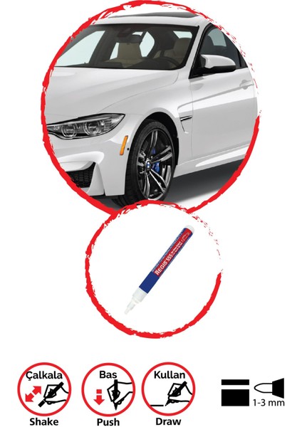 Oto Tam Örtücü Rötüş Kalemleri Volkswagen LB7W Tungsten Gri Met Çizik Giderici fiyatları