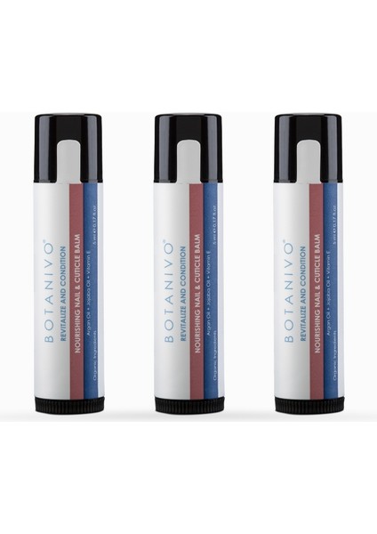 Canlandırıcı Tırnak & Tırnak Eti Balmı | Besleyici & Güçlendiren | Organik Içerikli | 3x5 ml Stick