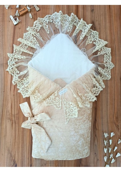 Dantelli Bebek Battaniyesi Pamuklu Doğal Uyku Kundağı Hediyelik Yenidoğan Mevlütlük modelleri