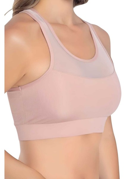 Kadın Tül Detaylı Crop Kadın Büstiyer modelleri