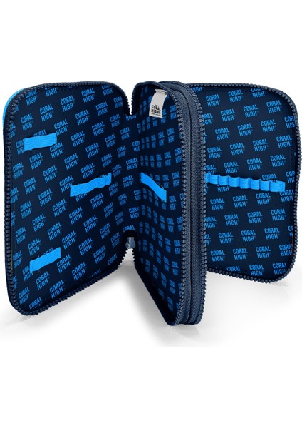 Kids Lacivert Mavi Astronot Desenli Çift Katlı Kalem Çanta 11149 fırsatları