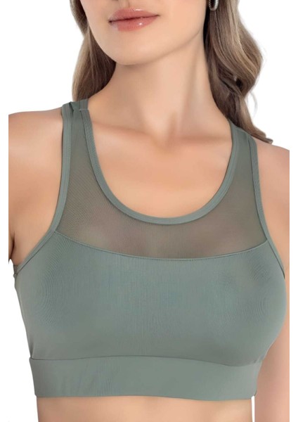 Kadın Tül Detaylı Crop Kadın Büstiyer indirimleri