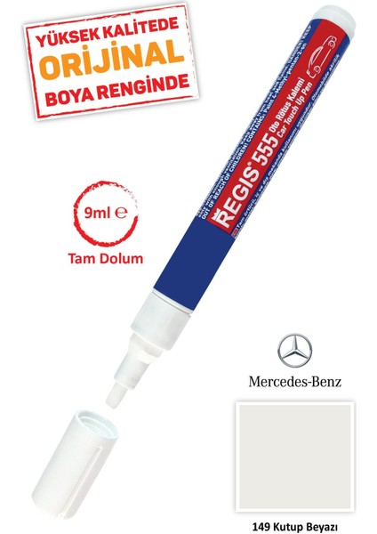 Oto Tam Örtücü Rötüş Kalemleri Mercedes-Benz 149 Kutup Beyazı Çizik Giderici R.k
