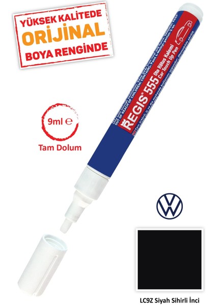 Oto Tam Örtücü Rötüş Kalemleri Volkswagen LC9Z Siyah Sihirli Inci Çizik Giderici