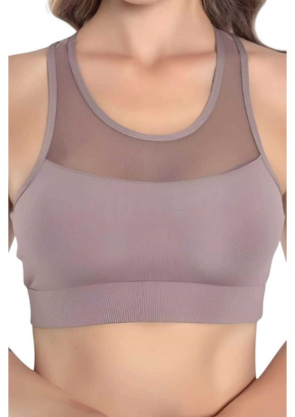 Kadın Tül Detaylı Crop Kadın Büstiyer indirimleri