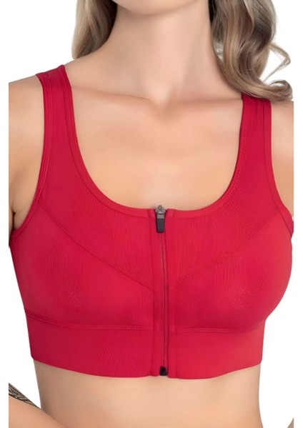 Kadın Fermuarlı Crop Kadın Fermuarlı Büstiyer