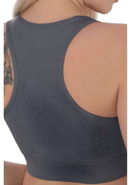 Kadın Fermuarlı Sporcu Crop Kadın Büstiyer fırsatları