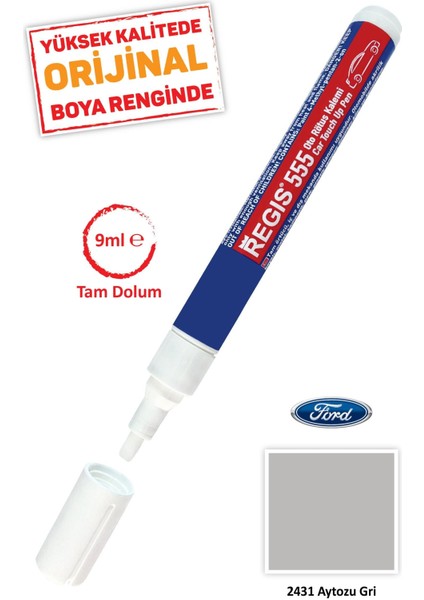 Ford 2431 Aytozu Gri Çizik Giderici Oto R.kalemi Oto Tam Örtücü Rötüş Kalemleri