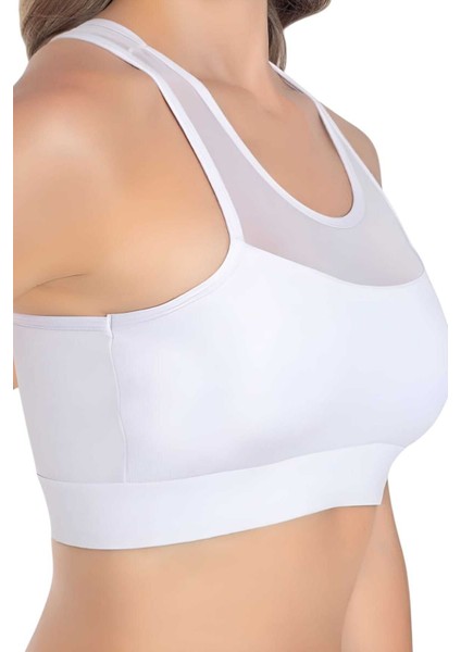 Kadın Tül Detaylı Crop Kadın Büstiyer modelleri