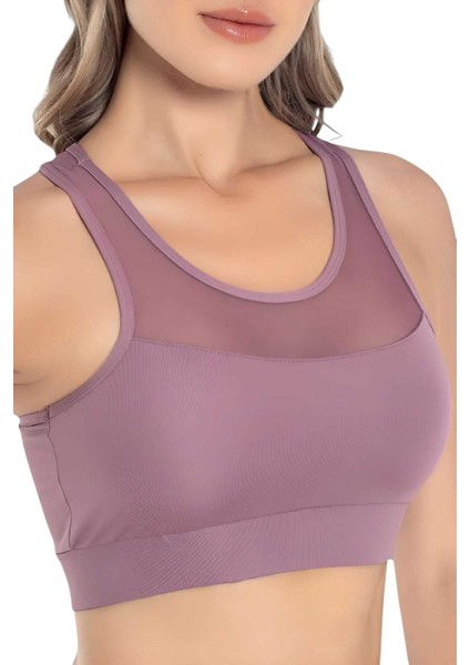 Kadın Tül Detaylı Crop Kadın Büstiyer modelleri