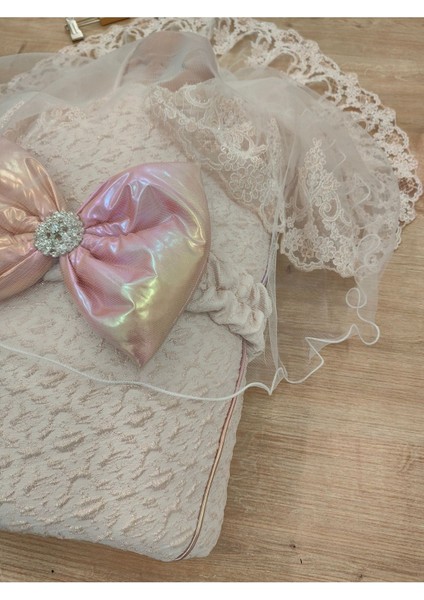 Pembe Kız Bebek Battaniyesi Kundağı Dantelli Duvaklı Mevlütlük Hastane Çıkışı Hediyelik Mevsimlik fırsatları