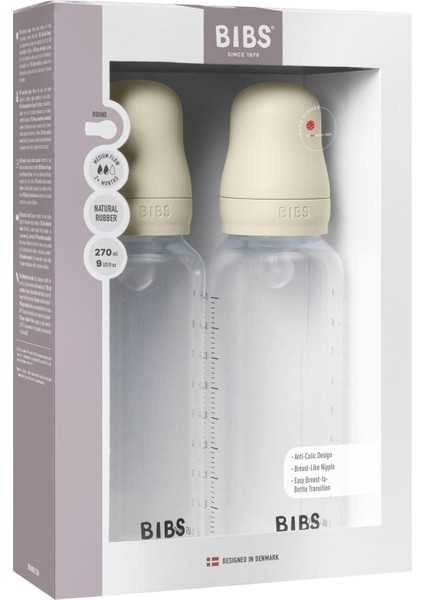 Baby Pp Bott.silikon Ikili Biberon IVORY270ML