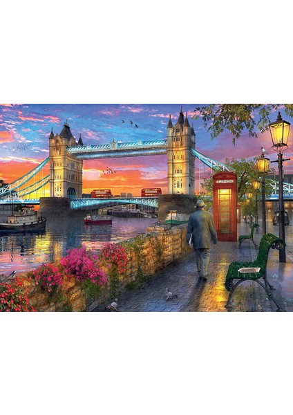 1000 Parça Tower Bridge At Sunset Puzzle