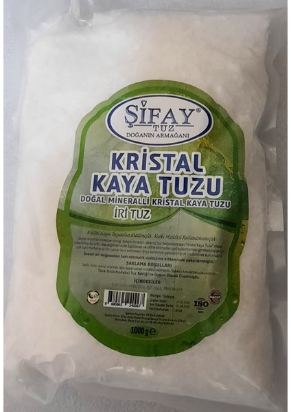 Çankırı Kaya Tuzu Öğütülmüş İnce( Şifay Tuz) 1 kg