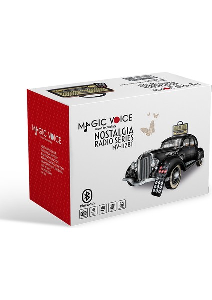 Magıcvoıce MV-112BT Usb/sd/fm/bluetooth Destekli Nostaljik Radyo (4172)