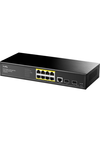 GS2008PS2 8 PORT 10/100/1000 8 PORT POE 2 X SFP YONETILEBILIR RACK MOUNT SWITCH