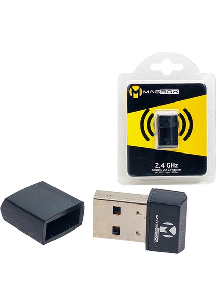 Magbox USB Stıck Mini 802.11N Wifi 7601 Chıpset 2.4ghz 150 Mbps Ip Uydu Alıcıları Ile Uyumlu (4172)