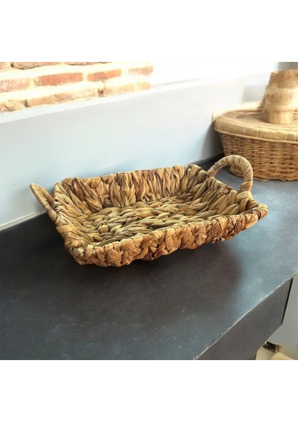 Muz Hasırı Büyük Ekmek Sepeti Dikdörtgen - 05