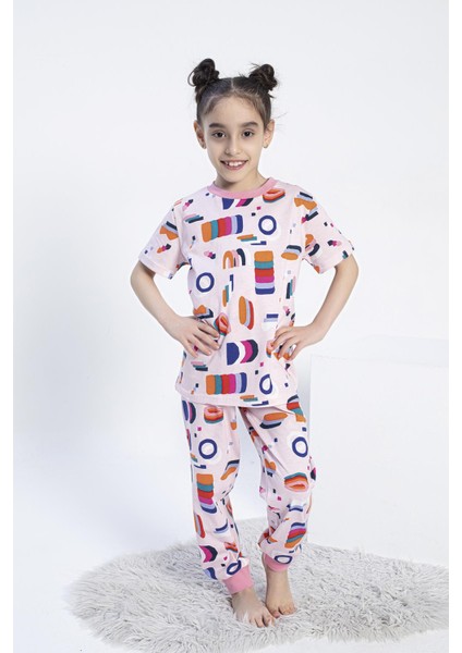 Kız Çocuk Kısa Kol Pembe Pijama Takım C5T7N0O-046 fiyatları
