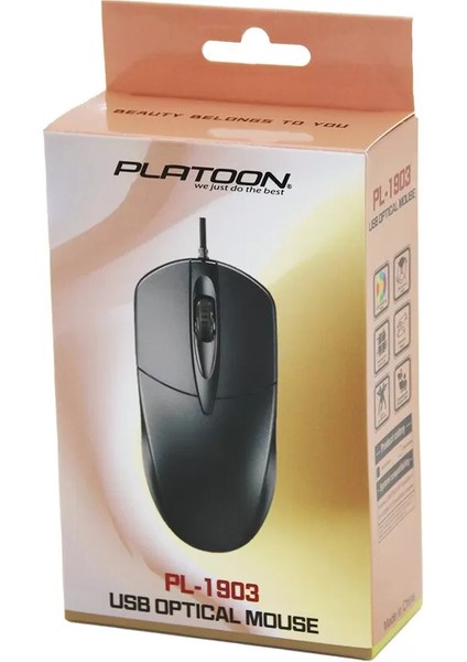 USB Kablolu Optıcal Mouse Kutulu Ambalaj PL-1903 (4172)
