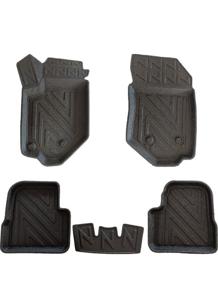 NewDeco Citroen C4X 2023 Sonrasi Için 5,5d Carbon Style Havuzlu Paspas - Tpe Malzeme
