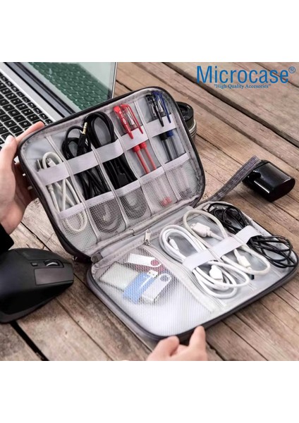 10 Gözlü Seyahat Kablo ve Aksesuar Düzenleyici Organizer Çanta - AL5101