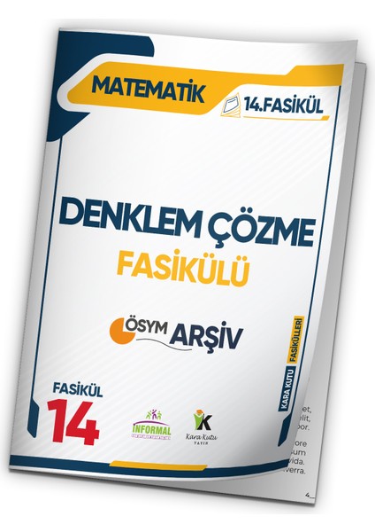 2025 Tyt Matematik Kara Kutu Denklem Çözme Ösym Çıkmış Soru Bankası Modüler Set Çözümlü 14.fasikülü