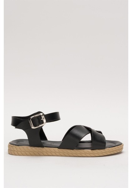 Günlük Şık Rahat Kadın Sandalet SİYAH