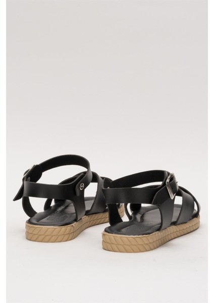 Günlük Şık Rahat Kadın Sandalet SİYAH fırsatları