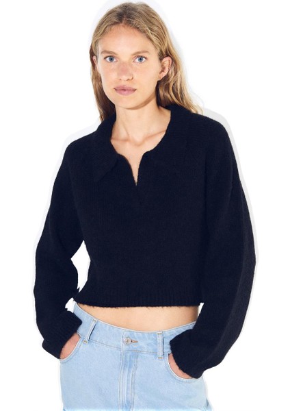 Örme Crop Kazak