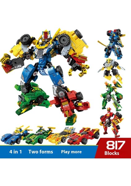 Yeni Mecha Blok Puzzle Montaj Yapı Taşı Oyuncaklar Süsler (Yurt Dışından)