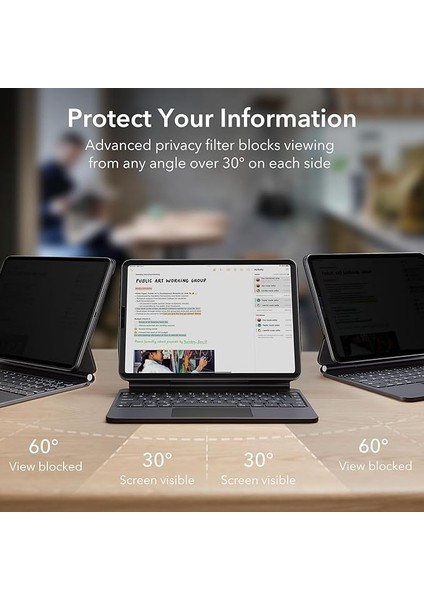 Apple iPad Pro 12.9 - 3,4,5,6. Nesil Anti-Static Nano Hayalet Ekran Koruyucu