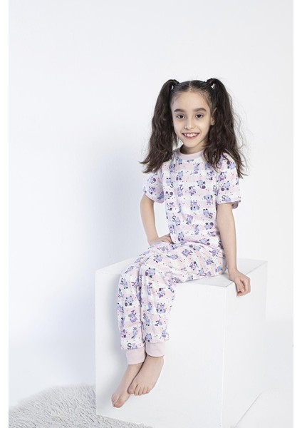 Kız Çocuk Kısa Kol Lila Pijama Takım C0T7N0O-046 fiyatları