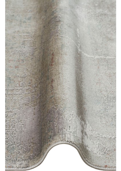 Bbl 01 Grey - Babıl - Yumuşak Dokulu Vintage Esintilere Sahip Over-Dyed Sık Dokuma Salon Halısı
