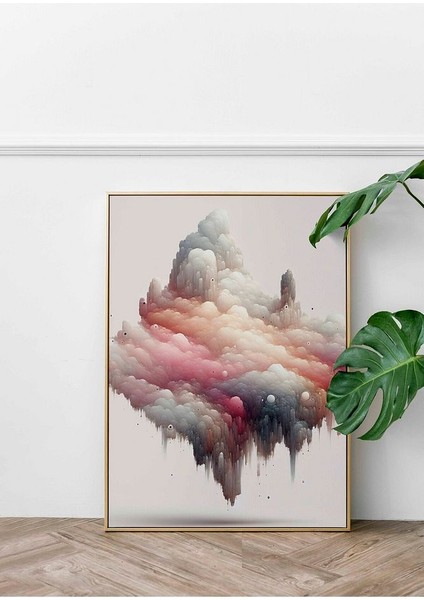 Minimalist Tarzda Dev Ağaç Çerçeveli Kanvas Tablo -70