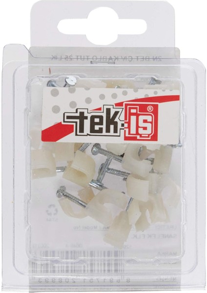 Beton Çivili Kablo Tutucu, Kroşe No 2 ,25 Adet