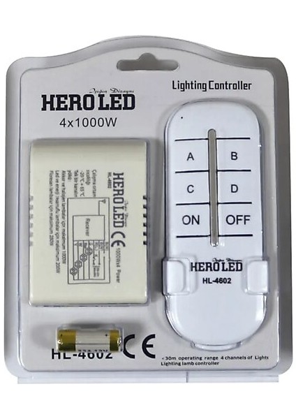 Heroled 1x 1000W Aydınlatma Kontrol Cihaz HL-4599 Enerji Verimliliği Profesyonel Aydınlatma LED