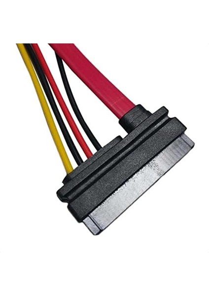 AL-4617 Sata Power Uzatma Kablosu 15+7 Pin (Erkek - Dişi), Siyah