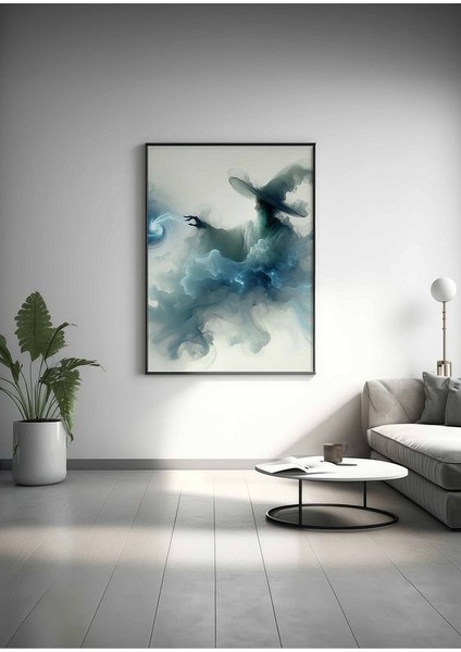 Minimalist Tarzda Büyücü Çerçeveli Kanvas Tablo -153