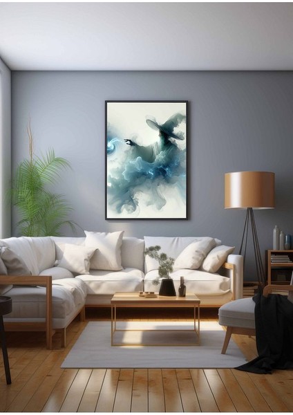 Minimalist Tarzda Büyücü Çerçeveli Kanvas Tablo -153