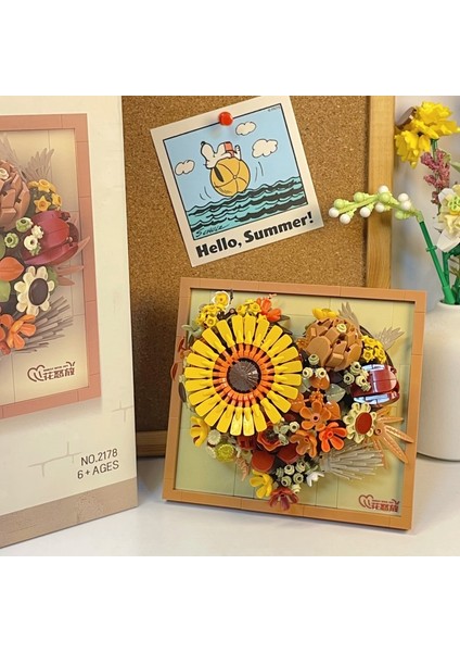 Saksı Yapı Taşı Küçük Pelet Puzzle Kız Serisi Doğum Günü Hediyesi (Yurt Dışından)
