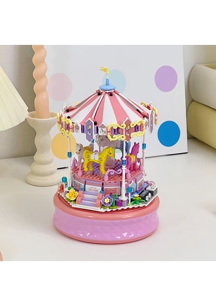 Sokak Sahnesi Yapı Taşları Puzzle Montajı Çocuk Oyuncakları Kulübe Modeli Süsler (Yurt Dışından)