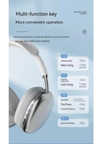 Yüksek Bataryalı 40MM Hifi Hoparlörlü Kablosuz Kulak Üstü Bluetooh Kulaklık fiyatları