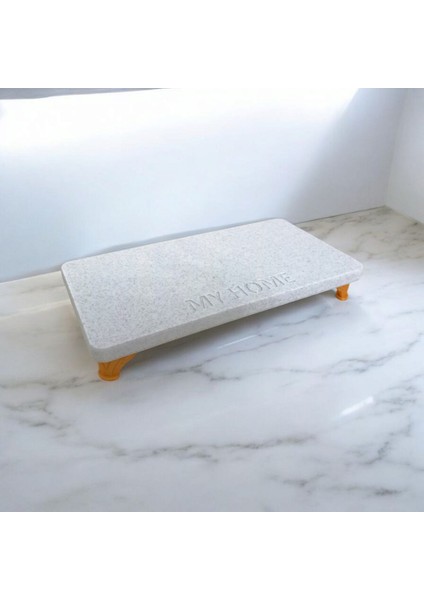 Mermer Desenli Ayaklı Dikdörtgen Sunumluk - My Home 25X12CM indirimleri