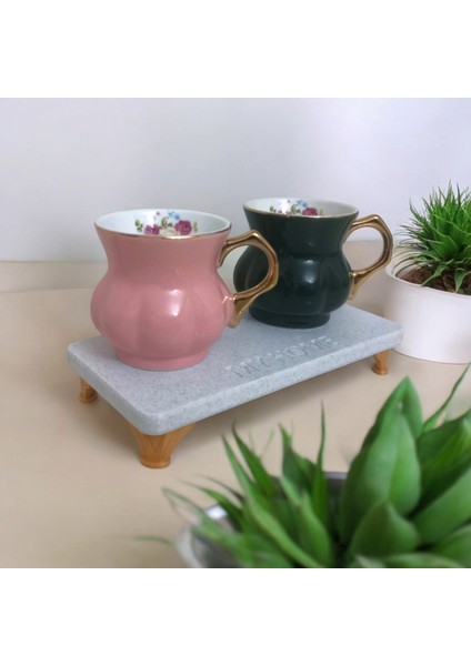 Mermer Desenli Ayaklı Dikdörtgen Sunumluk - My Home 21 x 10 cm fiyatları